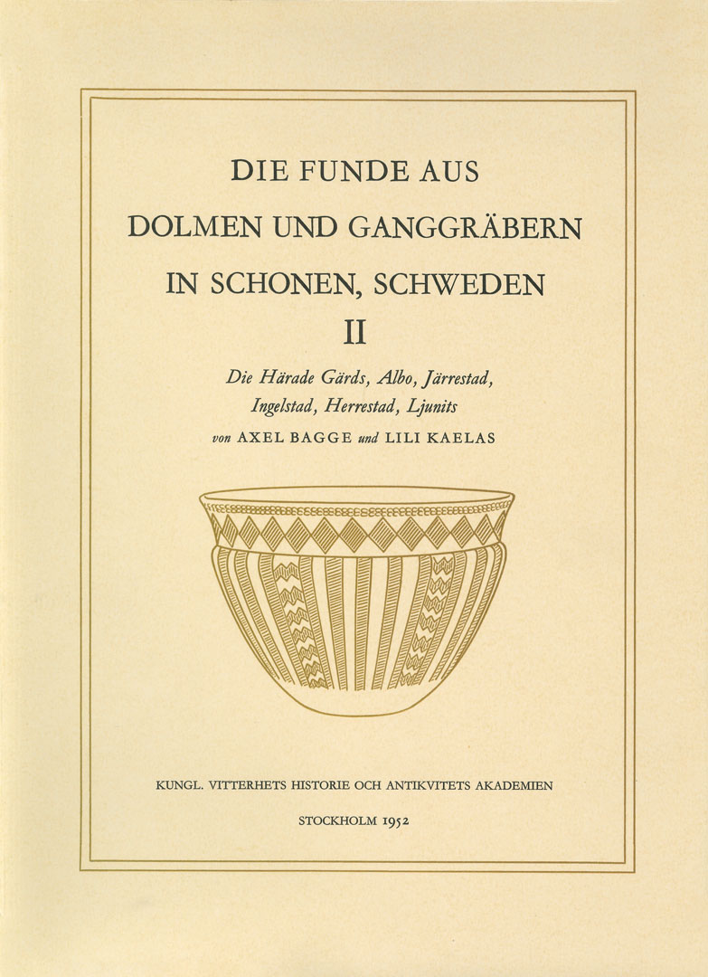 Die Funde aus Dolmen und Ganggräbern in Schonen, Schweden, 2