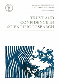 Cover for Trust and Confidence in Scientific Research