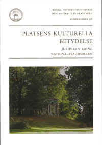 Omslag för Platsens kulturella betydelse : Juridiken kring nationalstadsparken